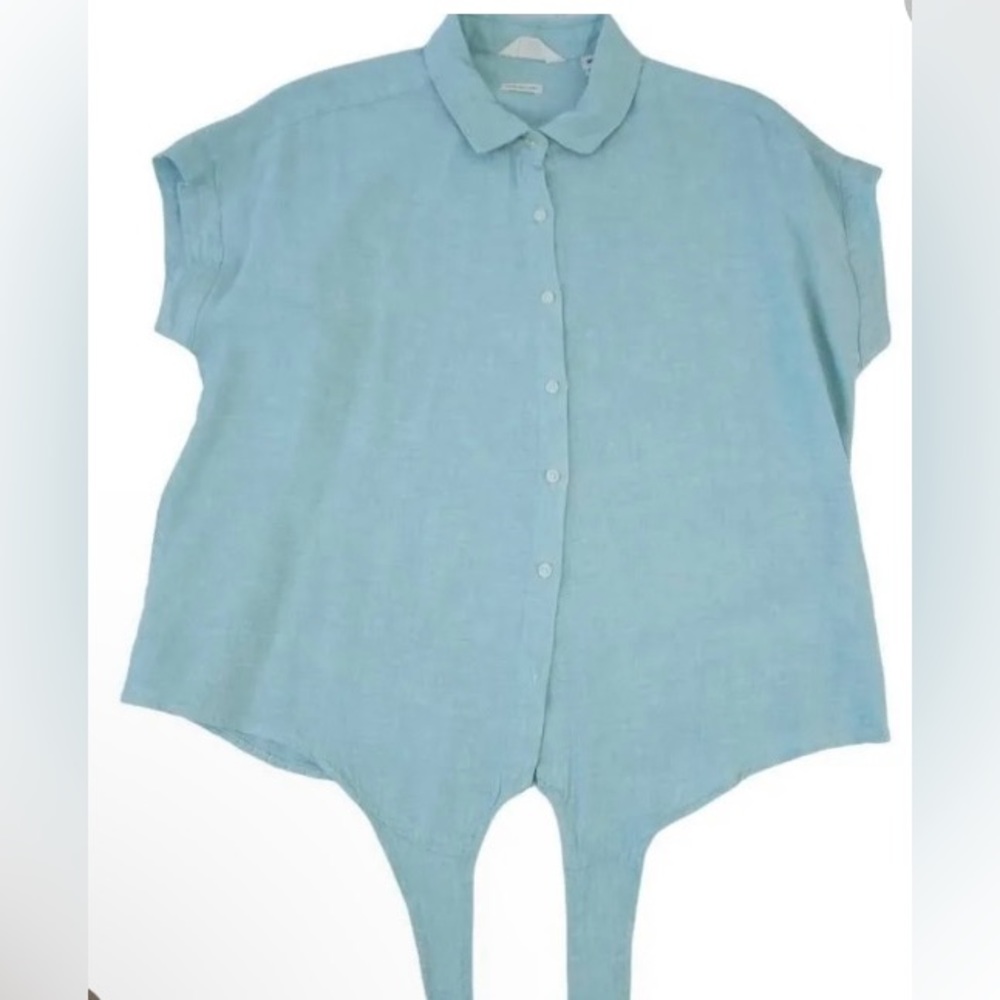 NWT LINEN OVERSIZED TOP